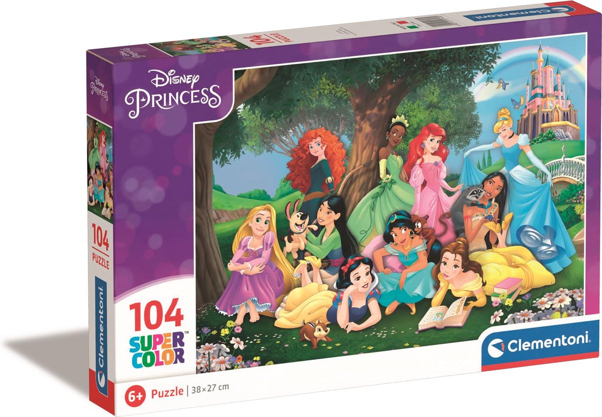 Clementoni puslespil - Disney prinsesse, 104 stk.