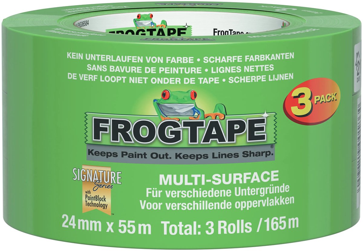 Kip frog tape multi overflade 24mm - 3 stk