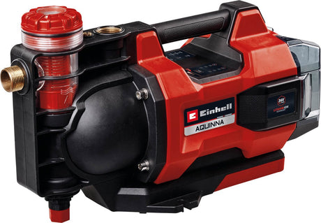 Einhell batteri automatisk havepumpe aquinna 36 38 f led automatisk li solo - power x-change - 36 v - max. tryk: 3,7 bar - max. leveringskapacitet: 3.800 l h - max. hoved: 37 m - automatisk funktion - ekskl. batterioplader