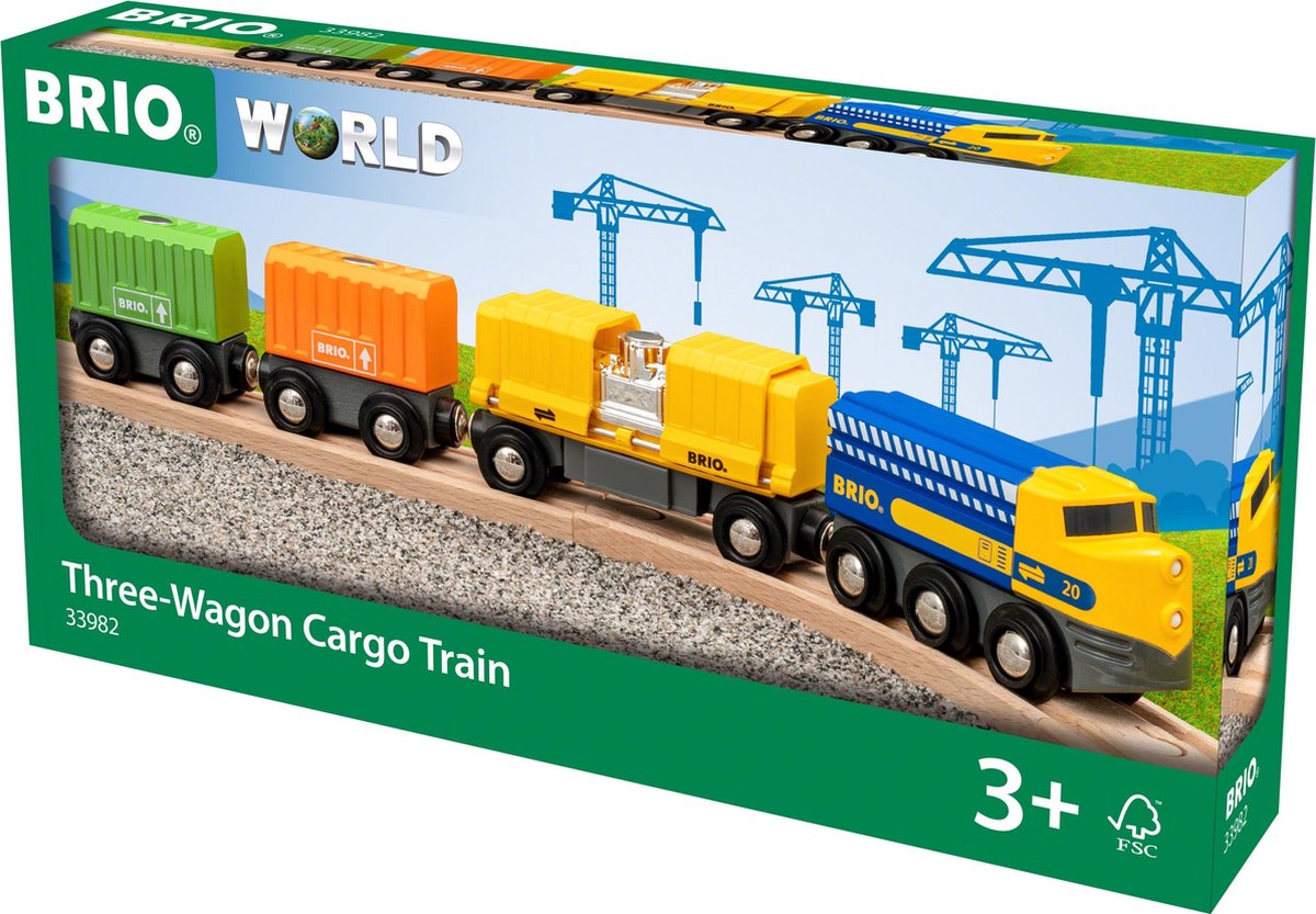 Brio godstog med tre vogne - 33982