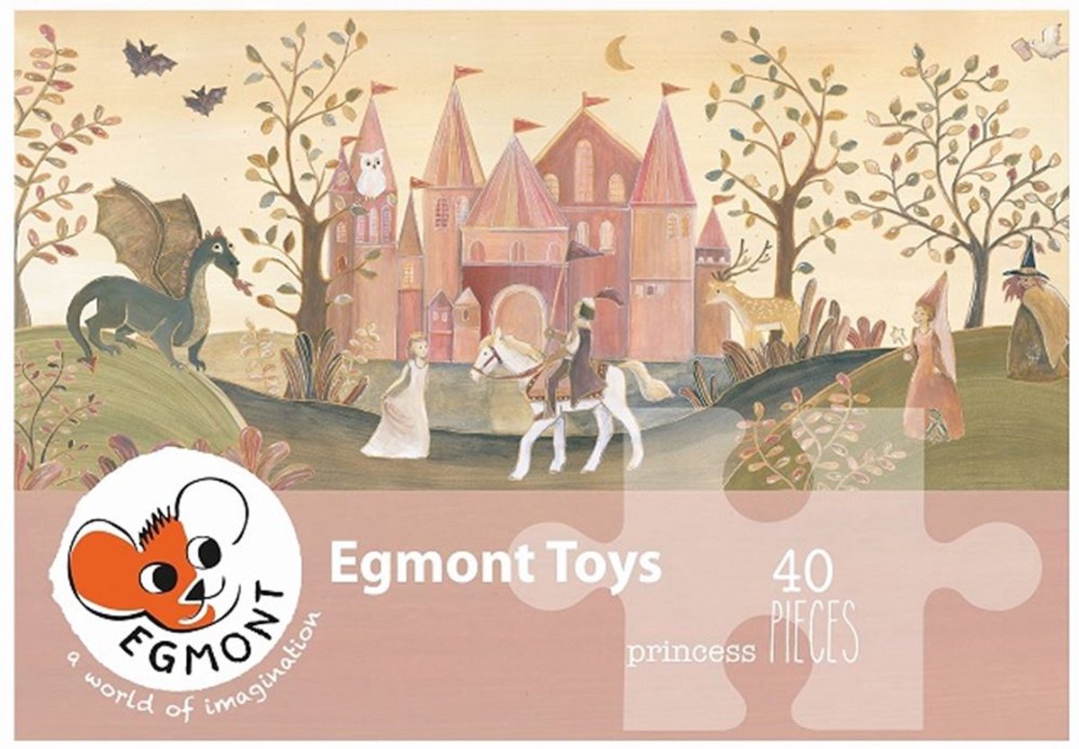 Egmont legetøj prinsessegulv puslespil pap 40 stykker 80x35 cm.