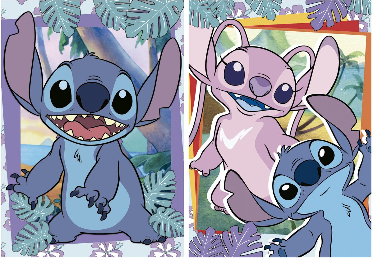 Educa - disney stitch - puslespil - 2x 500 brikker