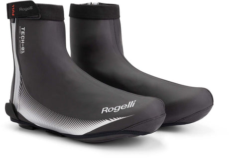 Rogelli fiandrex dames en heren overschoenen wielrennen - waterafstotend - zwart