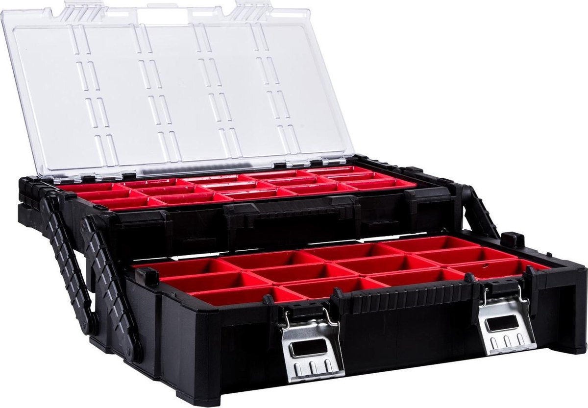 Keter cantilever duo værktøjsholder - m (22 tommer) - 57,2x30,7x16,7 cm - sort rød