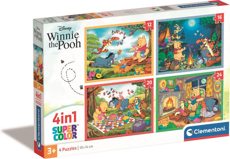 Clementoni puslespil farve disney Plys, 4i1