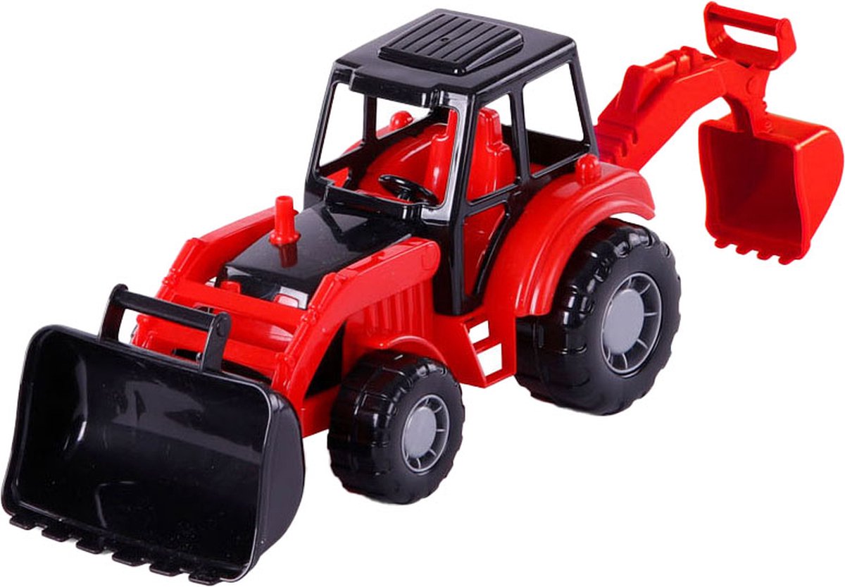 Cavallino junior gravemaskine traktor rød