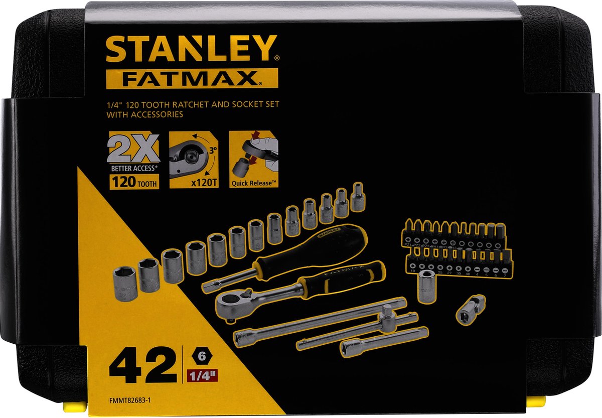 Stanley fatmax topnøglesæt 1 4 - 42 stk