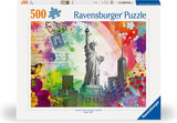 Ravensburger puslespil new york postkort - puslespil - 500 brikker
