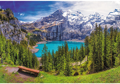 Trefl puslespil oeschinensee alperne schweiz 1500 brikker landskab.