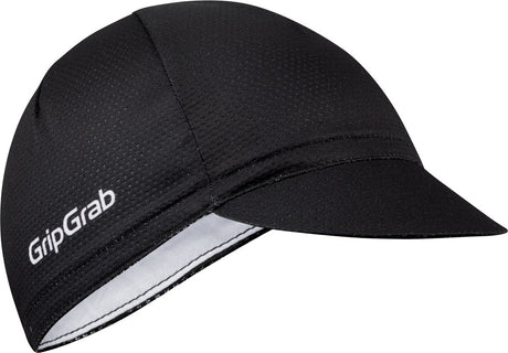 Gripgrab - letvægts sommer cykelkasket mesh cykelkasket retro cykelkasket UV beskyttelse hjelm kasket - sort - unisex - størrelse s m (54-59 cm)