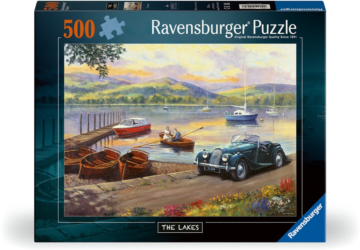 Ravensburger puslespil søerne - puslespil - 500 brikker