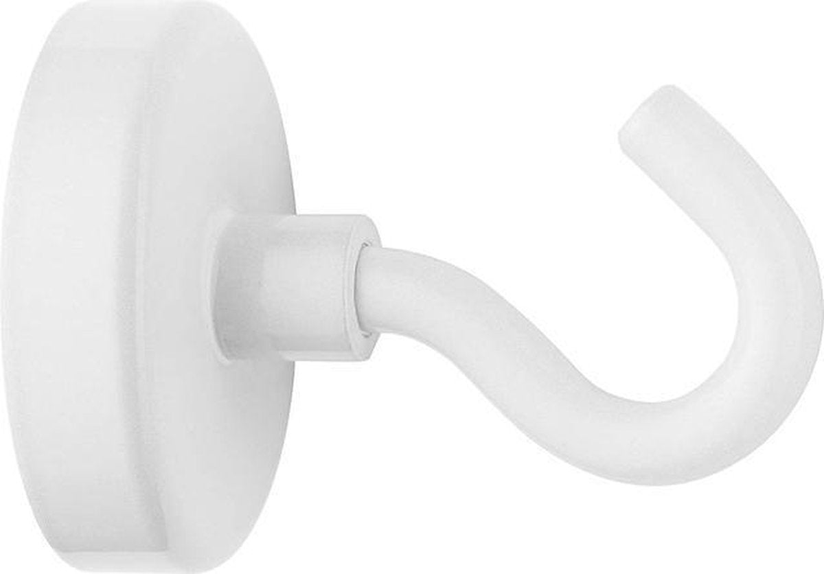 Westcott magnet - med krog 48mm - hvid - trækkraft + - 60kg - ac-e10829