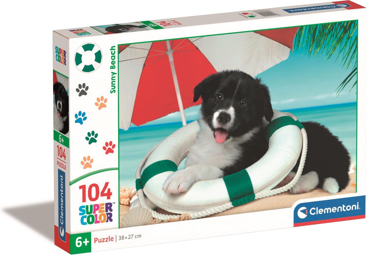 Clementoni - puslespil - 104 brikker - fotografering af dyr - børnepuslespil - fra 6 år