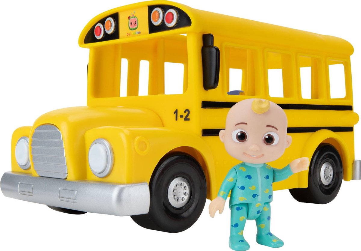 Cocomelon feature køretøj gul skolebus