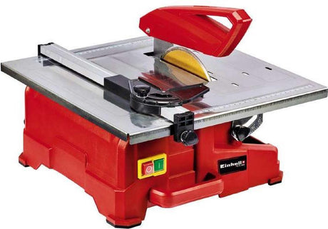 Einhell elektrisk fliseskæremaskine tc-tc 800 - 800 b - ø180 mm - rustfrit stål bord med vinkelskala - inkl. diamantskive