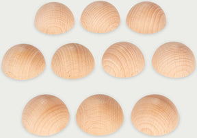 Tickit ® naturlige træhalvkugler