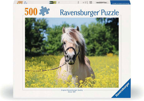 Ravensburger puslespil hestelandskab 500 brikker til voksne.
