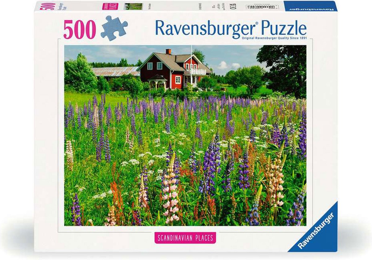 Ravensburger puslespil gård i Sverige - puslespil - 500 brikker