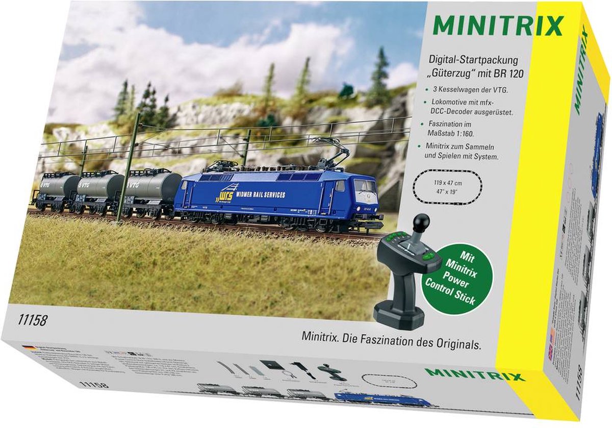 Minitrix digitalt startsæt godstog serie 120