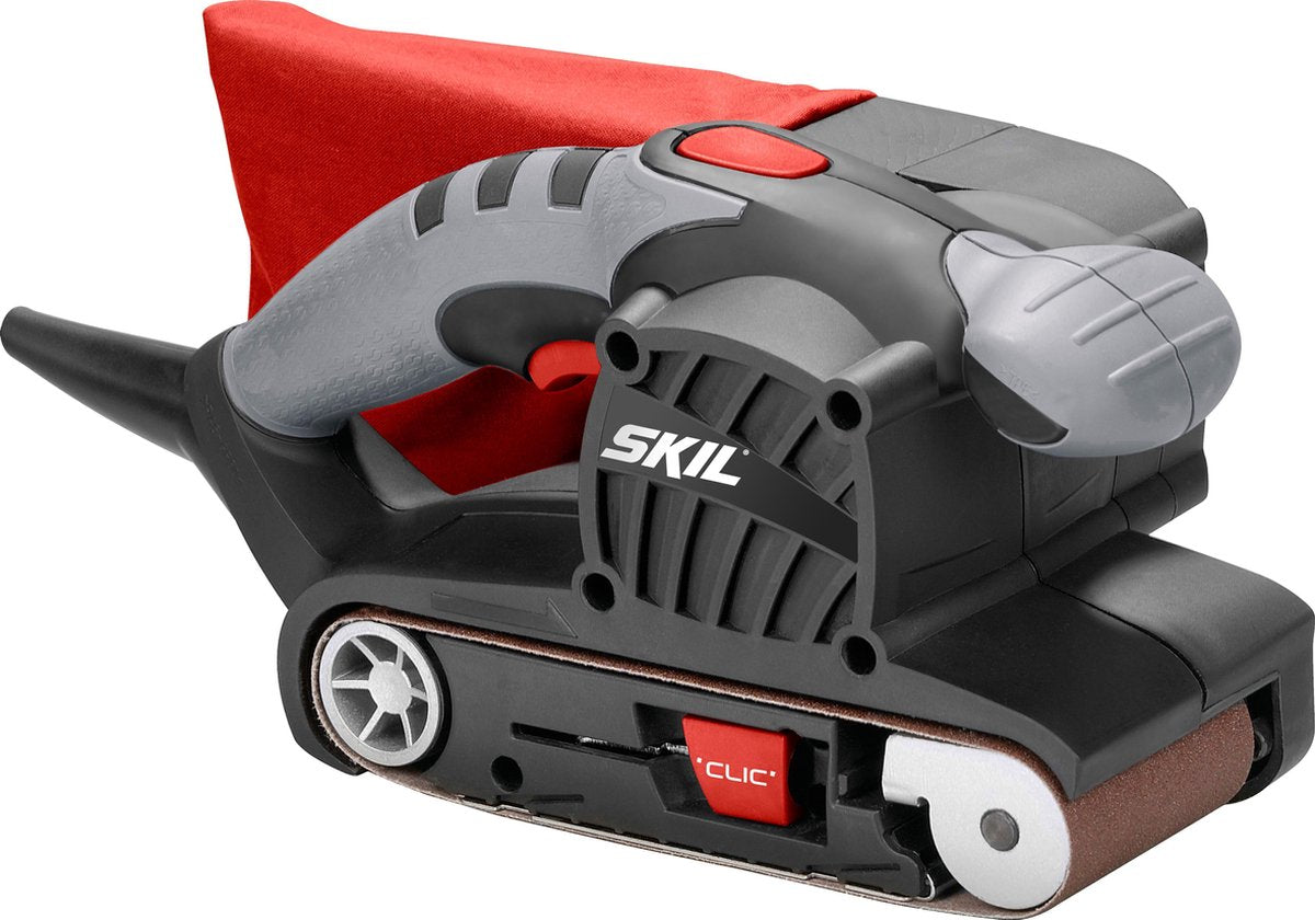 Skil båndsliber 650w - slibemaskine - slibeflade 76 x 130mm - inklusive 1 slibebåndsstøvpose - 1210 AA