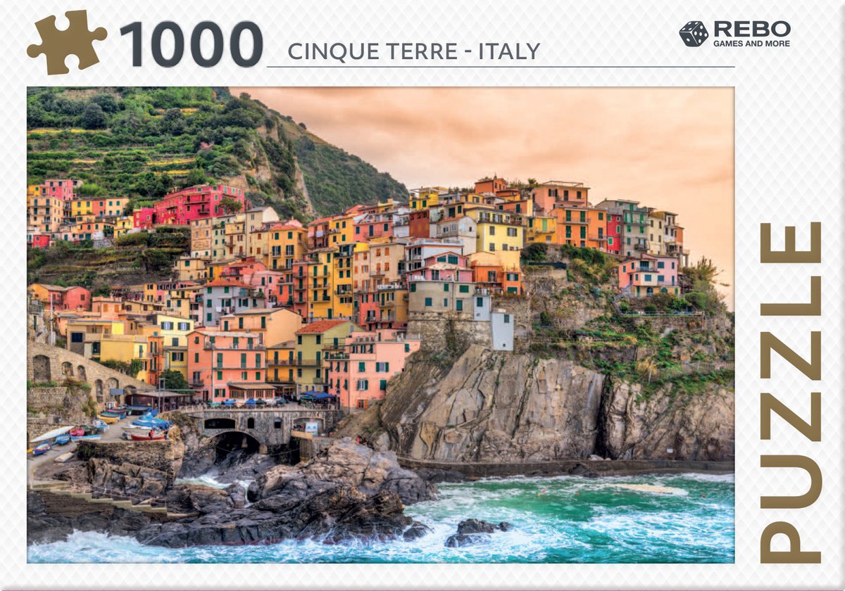 Rebo puzzel cinque terre italy 1000 pcs