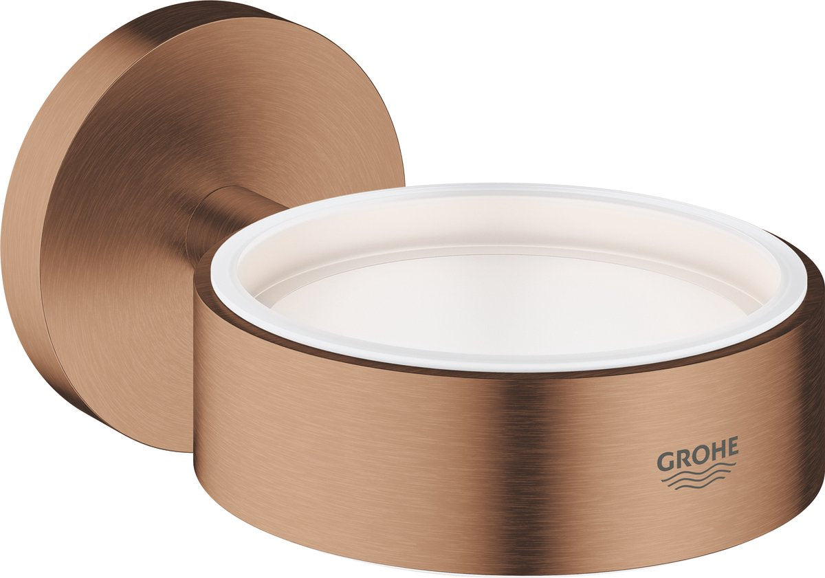 Grohe essentials holder til sæbedispenser eller glas - vægmontering - sunset gold (mat bronze)