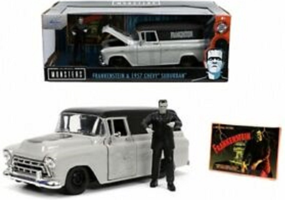 Jada Chevrolet Suburban med Frankenstein-statue