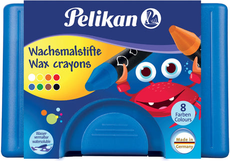 Pelikan voksblyanter - runde - vandopløselige - 8 farver