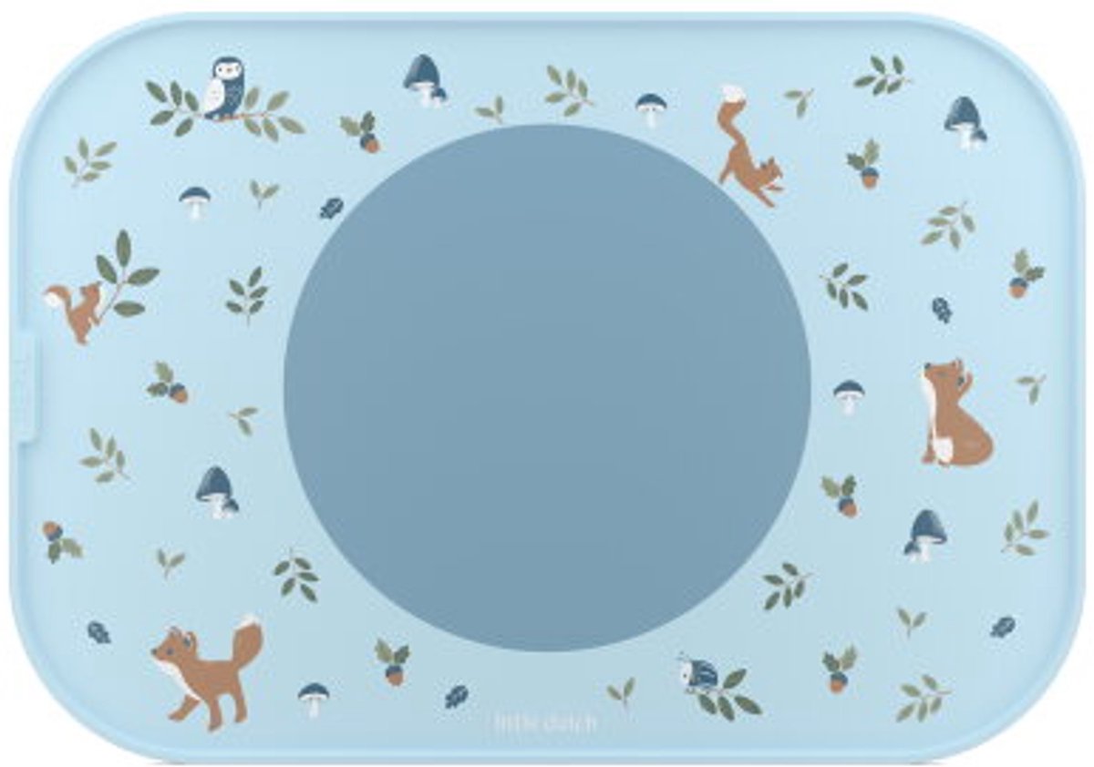 Mepal mio placemat little dutch - antislip cirkel houdt alles op z'n plek - vaatwasmachinebestendig - forest friends