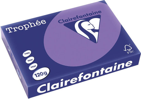 Clairefontaine trophée intense | farvet papir | a4 | 120 g | 250 ark | violet