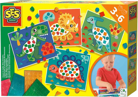 Ses kreativ ses Jeg lærer at mosaik dinosaurer