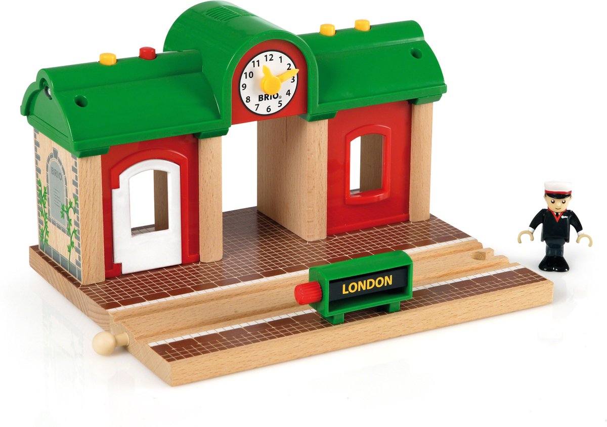 Brio togstation med lydoptagelsesfunktion - 33578
