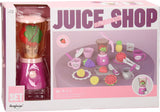 Juicebutik legetøjslegesæt med blender - farverigt børnekøkken.