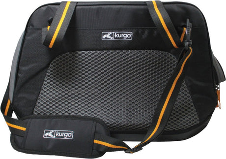 Kurgo explorer-bærer - hundebiltilbehør - 51x25x29 cm sort orange velegnet til hunde op til 9 kg l