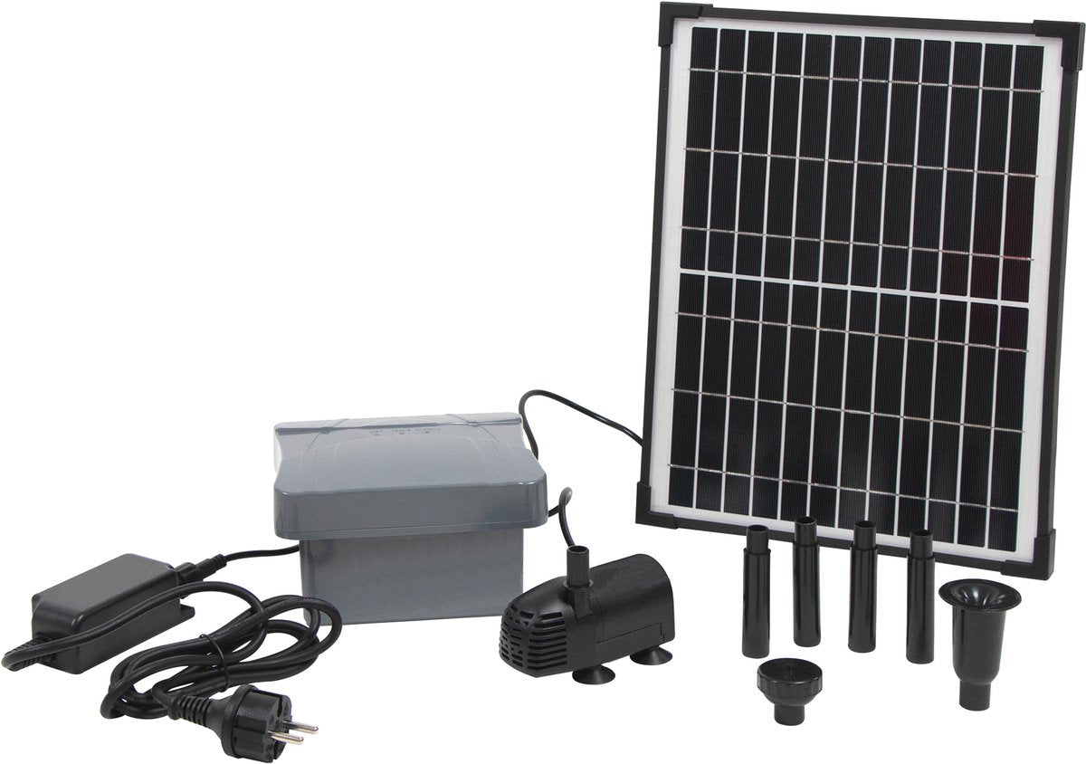 Ubbink - solarmax 600 - solcelledrevet springvandspumpe - med eget batteri - dampumpe