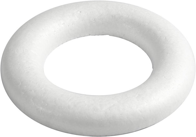 Creativ Company Styropor ringer med flad ryg, 30 cm