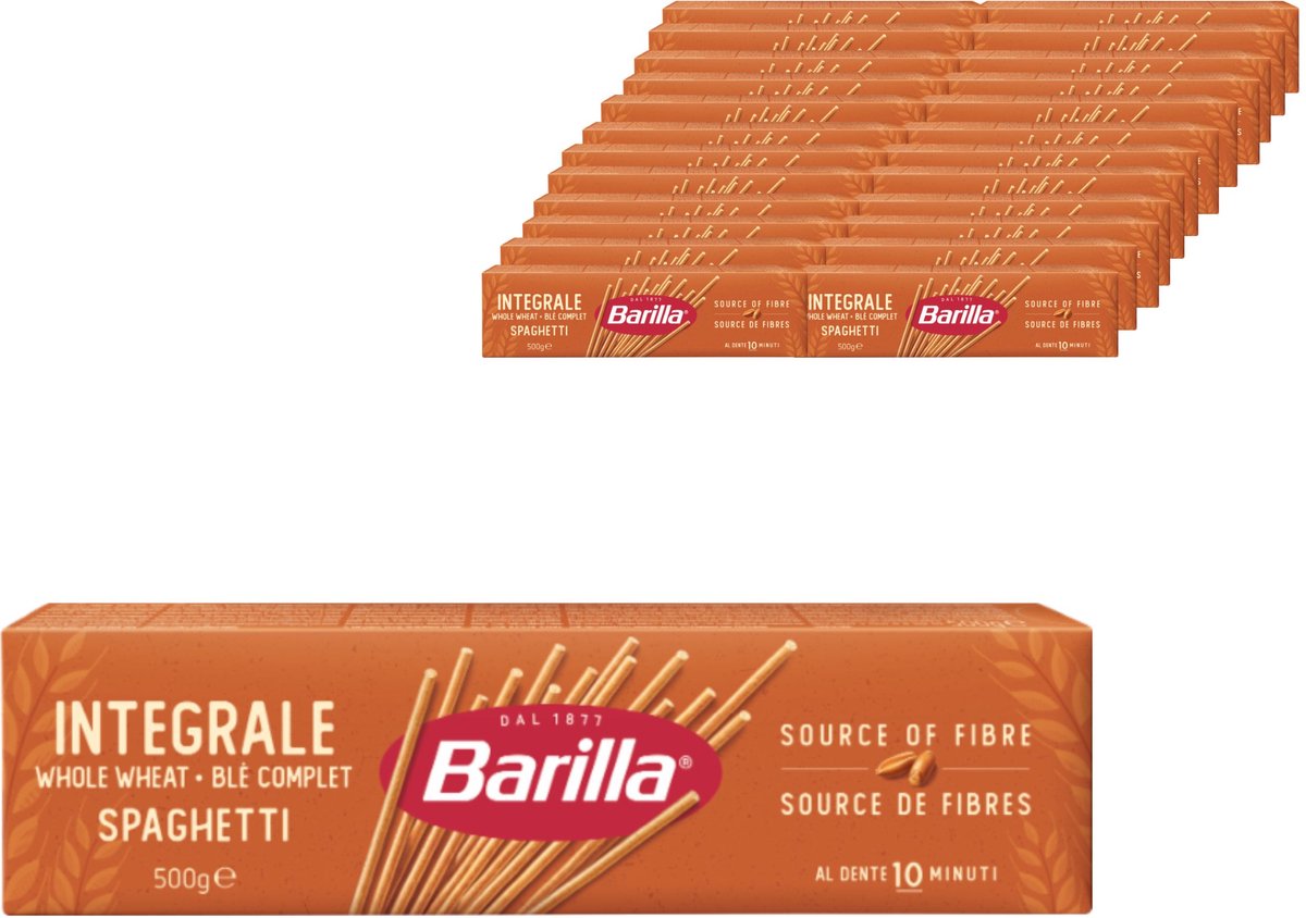 Barilla spaghetti integrale - traditionel italiensk - pasta - 24 x 500g