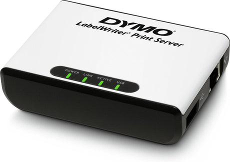 Dymo labelwriter printserver | trådløs netværksprintserver til etiketskrivere (type c eu-stik)