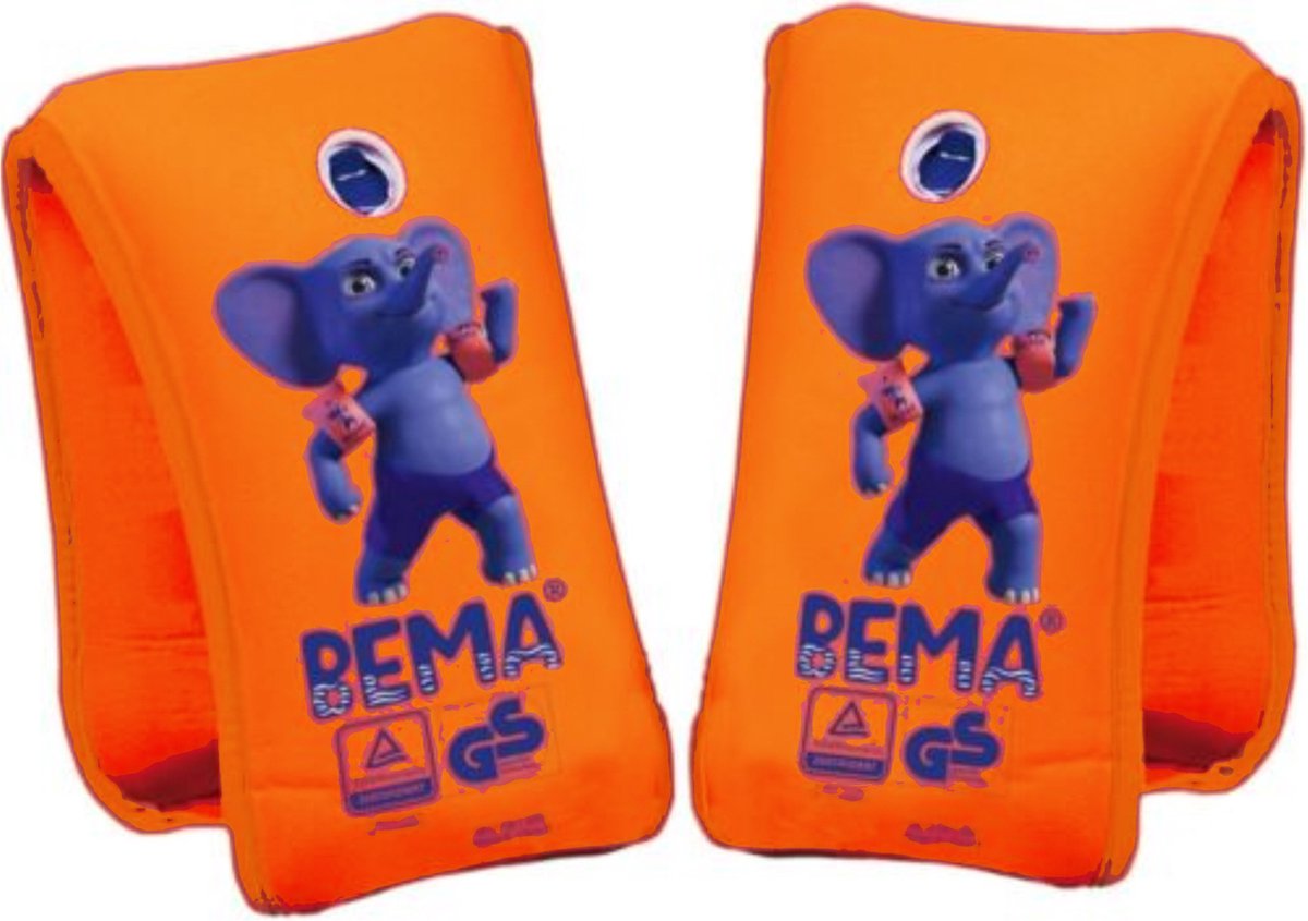 Bema svømmeærmer blød orange unisex 1-6 år