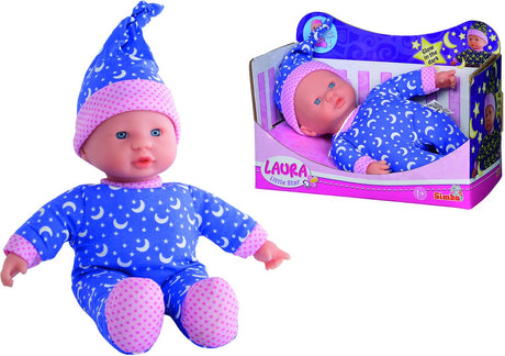 Simba laura lille stjerne babydukke glød i mørket 105010010