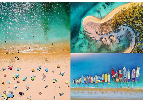 Trefl puslespil 1500 brikker strand hav FSC certificeret.
