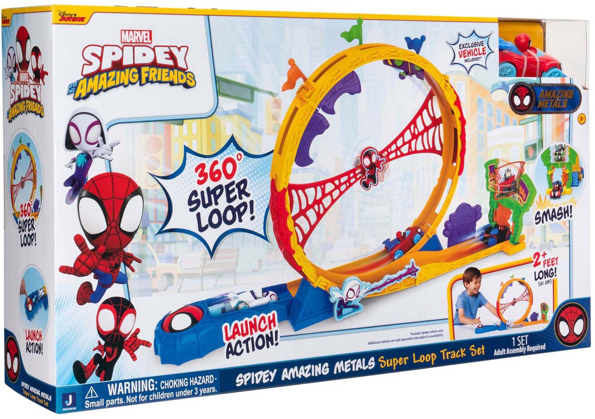 Spidey og hans fantastiske venner har en fantastisk metal super loop racerbane