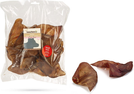 Beeztees griseører naturlig snack - hundesnacks - tygge snack hund - værdipakke - 10 stk.