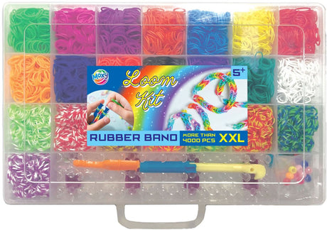 Creative Craft Group Rubber Band Loom in Storage Box, 4000st.