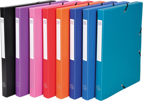 Exacompta elastobox bagside af 2,5 cm assorterede farver