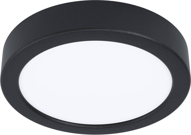 Eglo fueva 5 opbouwlamp - led - ø 16 cm - zwart - dimbaar
