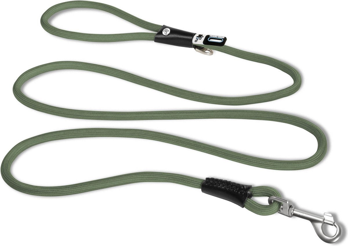 Curli hondenriem stretch comfort moss - 180x0.8 cm