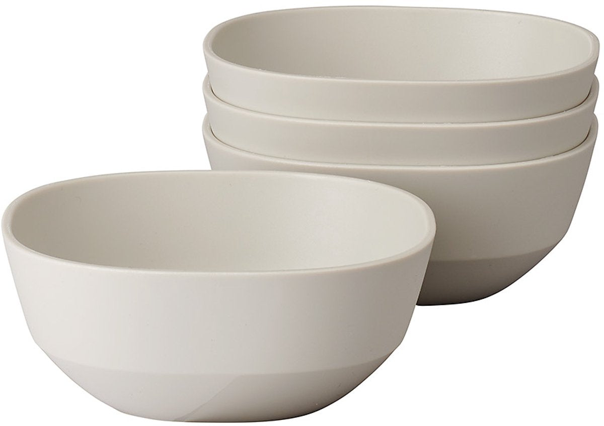Mepal serveerschaal silueta - 4x 250 ml - saladeschaal - nordic white