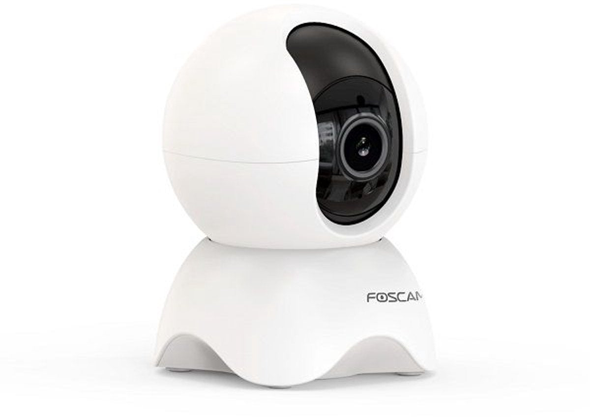 Foscam x5 - sikkerhedskameraer - 5 mp - pan tilt - indendørs kamera - babyalarm - persongenkendelse - hvid