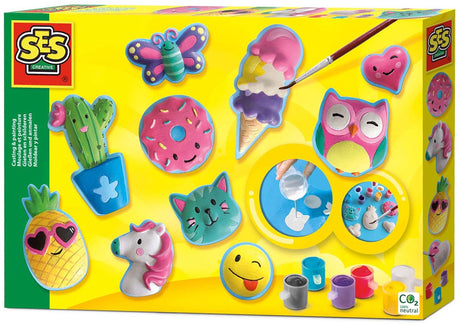 Ses kreativ ses støbning og maling - muntre figurer